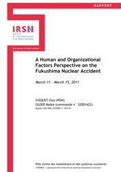 Cover report IRSN / PSN-SRDS / SFHOREX 2015-01