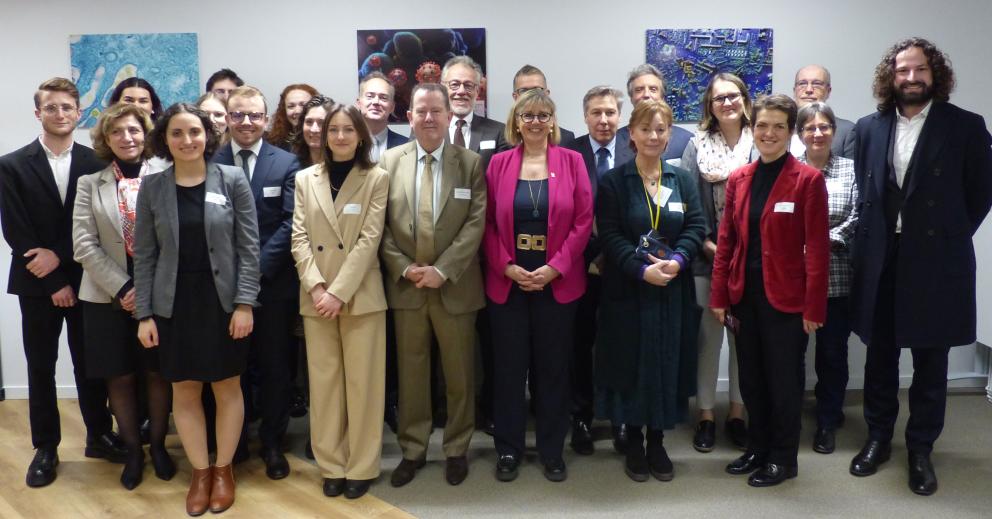 Sylvie Retailleau visiting the MIFJC 16/02/2024